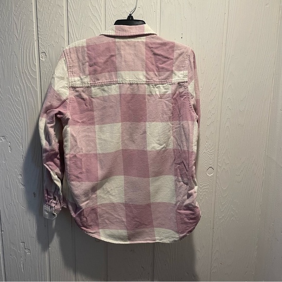 Universal Thread Pink & White Women’s Flannel - Picture 4 of 5